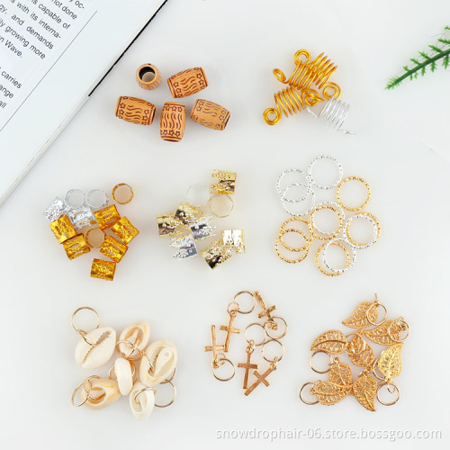 Julianna HAIR Gold Dreadlock Braiding Hair Jewelry For Locs For Braid Jewelry Hair Accessories